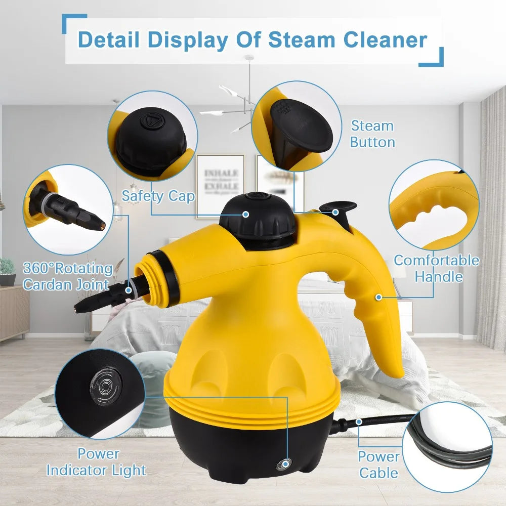 Hand-Held High Temperature Steam Cleaner for Kitchen Range Hood Cleaning Home Bathroom, Car Cleaning Tools