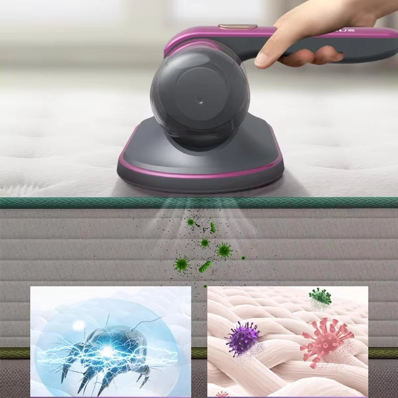 10000Kpa Wireless Dust Removal Equipment with UV Light Portable Home Handheld Vacuum Mite Remover for Mattresses Sofas Cleaner